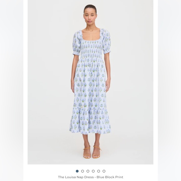 Hill House Blue and White Floral Maxi Dress - Picture 2 of 8